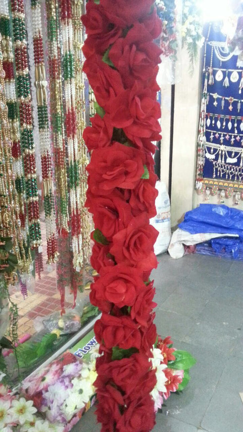 Rose Synthetic Flower Garland String 10ft